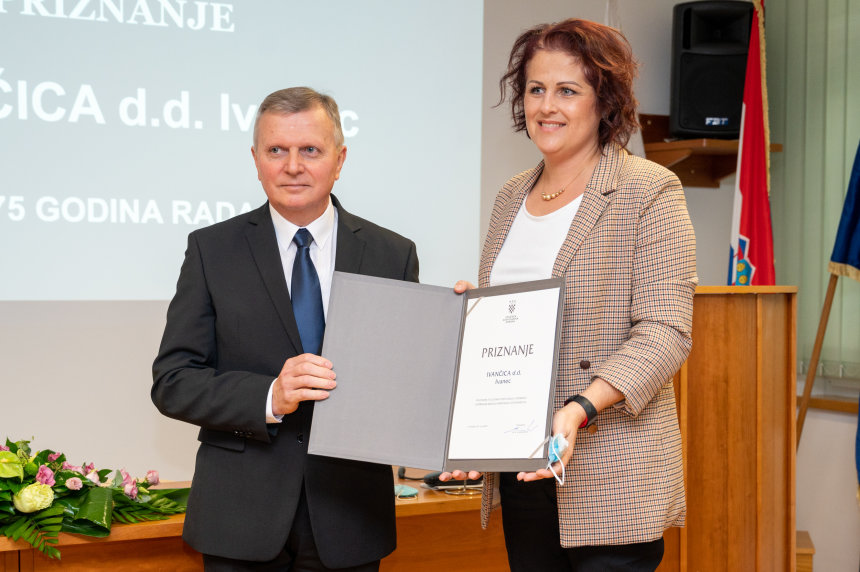 Priznanje za 75 godina uspješnog poslovanja